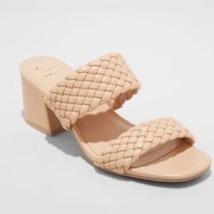 NWT Target A New Day braided heel sandal